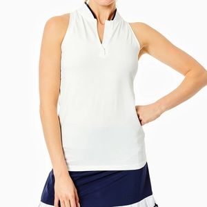 Addison Bay Sleeveless Courtside Polo - size large